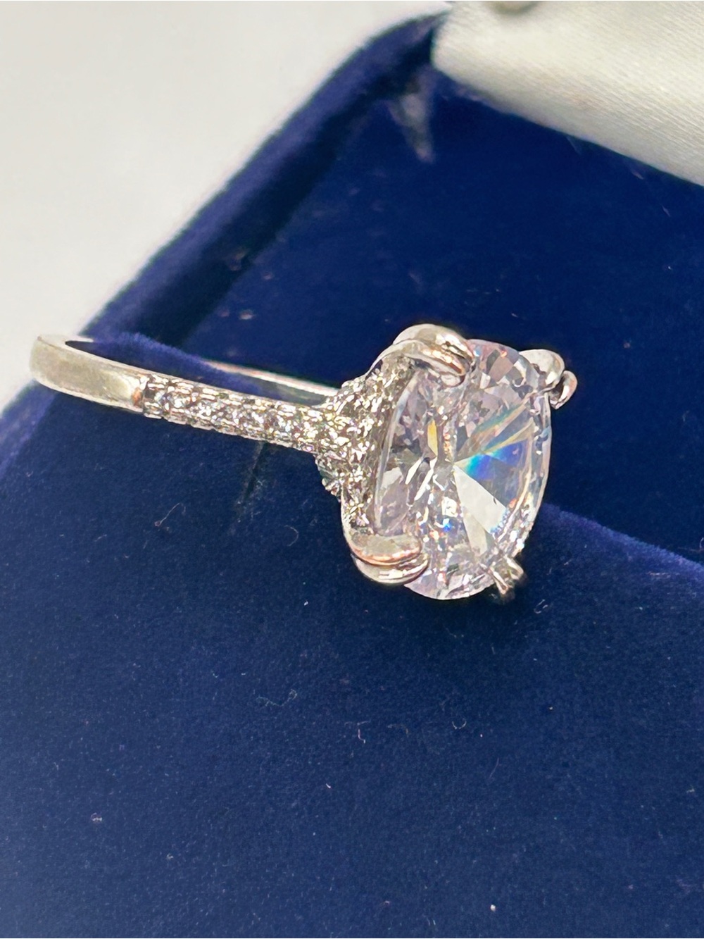 Solitaire 4 Carat Cocktail CZ Diamond Ring Sz 9 - Picture 2 of 16